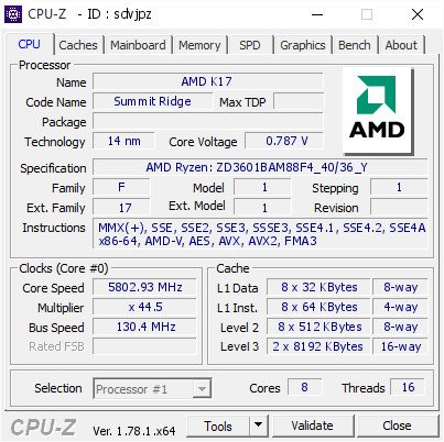 AMD Ryzen 7 1800X побил два мировых рекорда в 5.8GHz и 5.36GHz