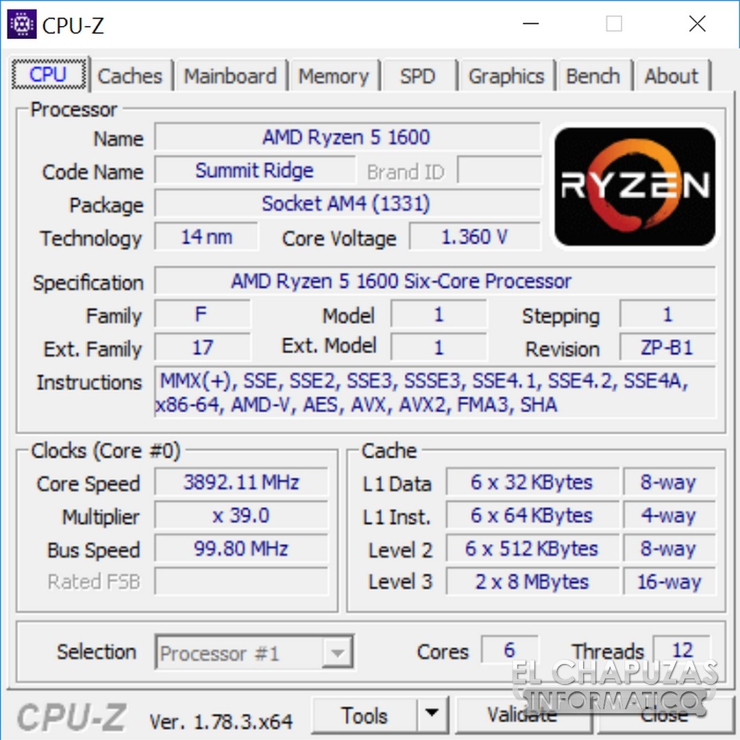 Первый полный обзор AMD Ryzen 5 1600