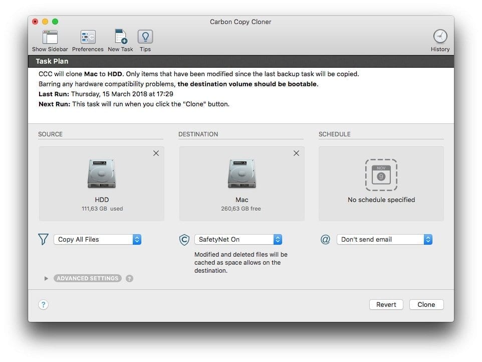 Перенос системы Mac OS Mojave на SSD или новый жесткий диск