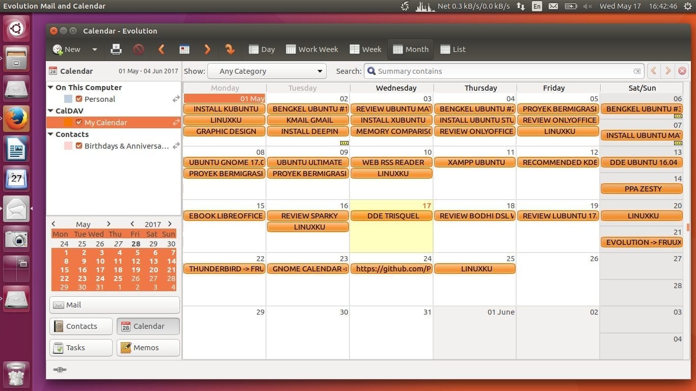 5 лучших приложений Календарь в Linux